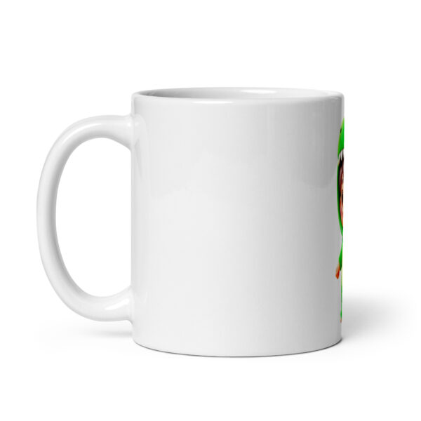 White glossy mug